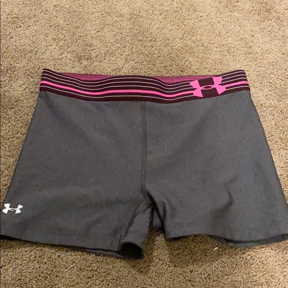 grey under armour spandex
